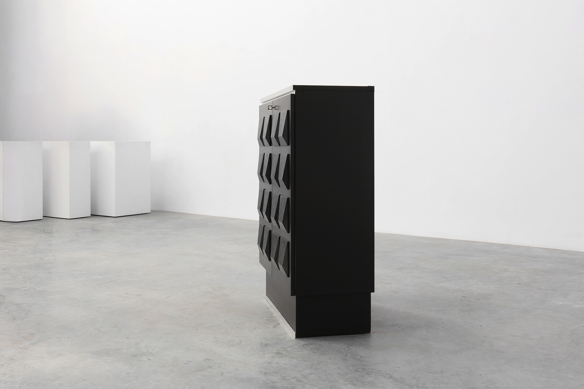 Mid-Century Brutalist Cabinet or Highboard, Belgium ca. 1970thumbnail